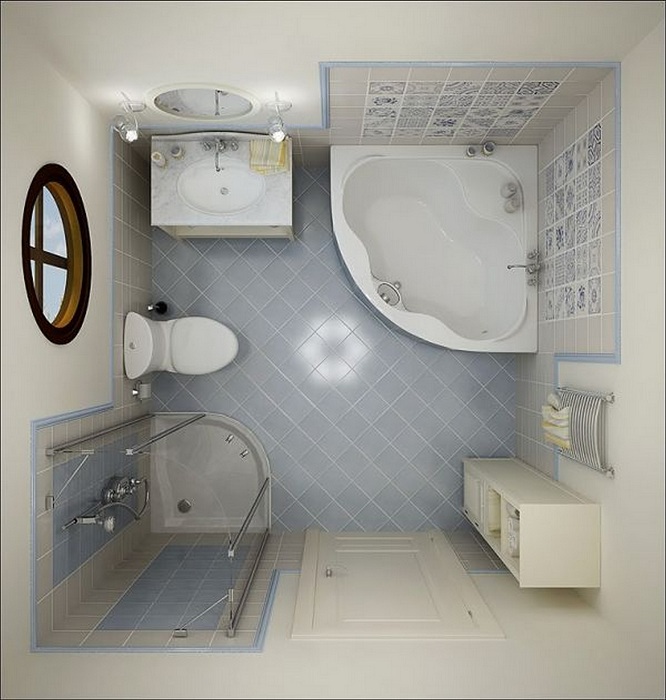 25 впечатляющих идей по правильному оформлению маленькой ванной комнаты