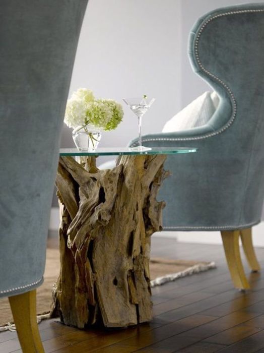 15 необычных идей оформлении домашнего интерьера с помощью дерева