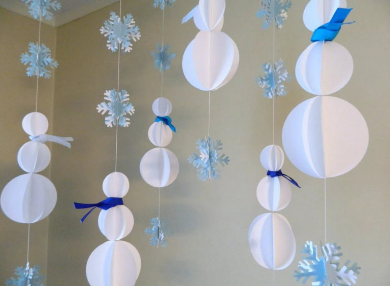 Как из бумаги можно красиво украсить квартиру на Новый год