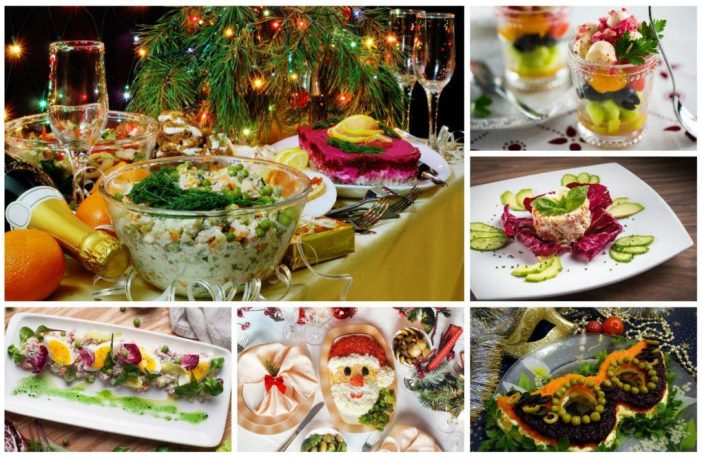 Удачные и вкусные салаты на Новый год