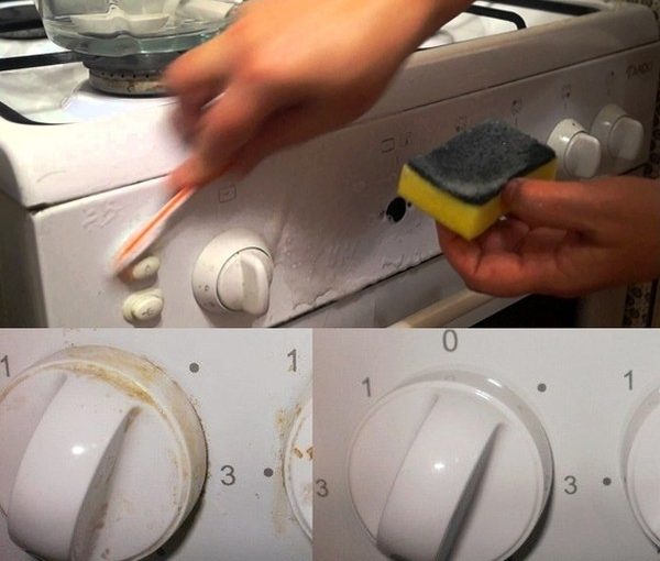 Как легко отчистить ручки кухонной плиты