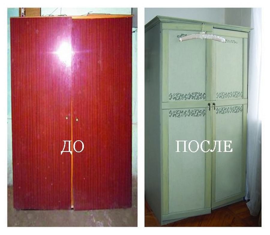 Советская мебель до и после переделки. Поверить не могу, что это старая стенка!