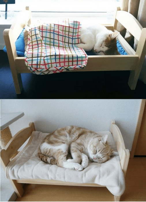 Как сделать лежанку для кошки