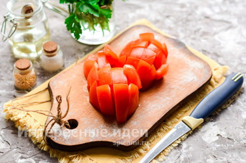 помидоры нарезать
